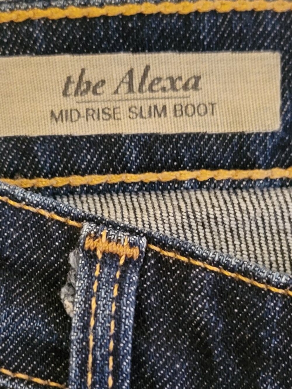 Ag Adriano Goldschmied The Alexa Mid-Rise Slim Boot Denim Jeans Size 26 - Picture 3 of 9